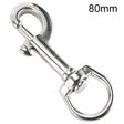 Stainless Steel Swivel Single Hook Pet Leash Hook, Specification: 80mm - Hooks by PMC TechLife | Online Shopping South Africa | PMC TechLife | Buy Now Pay Later Mobicred