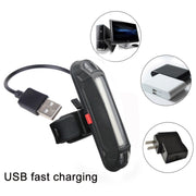 LED Rechargeable Bicycle Warning Strip Tail Light(OPP Red Light)