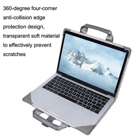 Laptop Bag Protective Case Tote Bag For MacBook Pro 15.4 inch, Color: Dark Gray + Power Bag