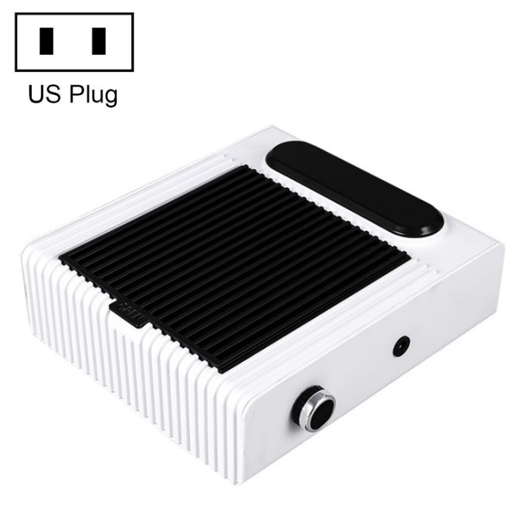 80W Adjustable Speed High Power Nail Vacuum Cleaner, Specification: US Plug (White)