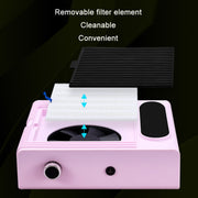 80W Adjustable Speed High Power Nail Vacuum Cleaner, Specification: US Plug (White)