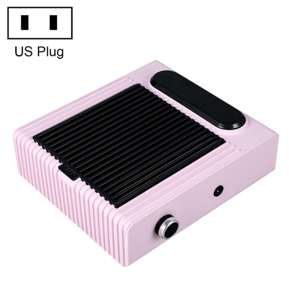 80W Adjustable Speed High Power Nail Vacuum Cleaner, Specification: US Plug (Pink)