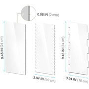 6 In 1 Clear Acrylic Cake Scraper Smoothing Tool Set