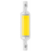 78MM 10W R7S LED COB Dimmer Glass Lamp Double-end Horizontal Plug-in Light(220v Cold White Light)