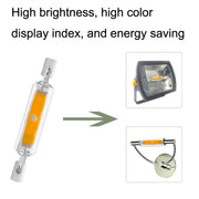 78MM 10W R7S LED COB Dimmer Glass Lamp Double-end Horizontal Plug-in Light(110V Warm White Light)