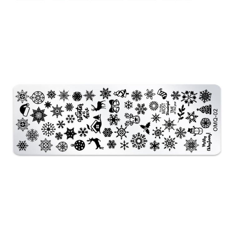 5 PCS Nail Art Print Template Nail Art Tools(OMQ-02)