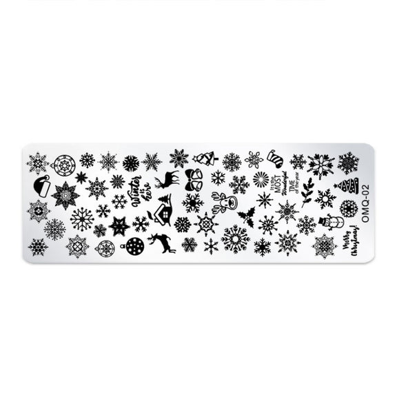 5 PCS Nail Art Print Template Nail Art Tools(OMQ-02)