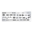 5 PCS Nail Art Print Template Nail Art Tools(OMQ-03) - Nail Art Equipment by PMC Jewellery | Online Shopping South Africa | PMC Jewellery | Buy Now Pay Later Mobicred