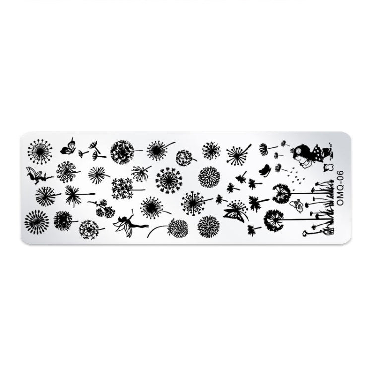 5 PCS Nail Art Print Template Nail Art Tools(OMQ-06)