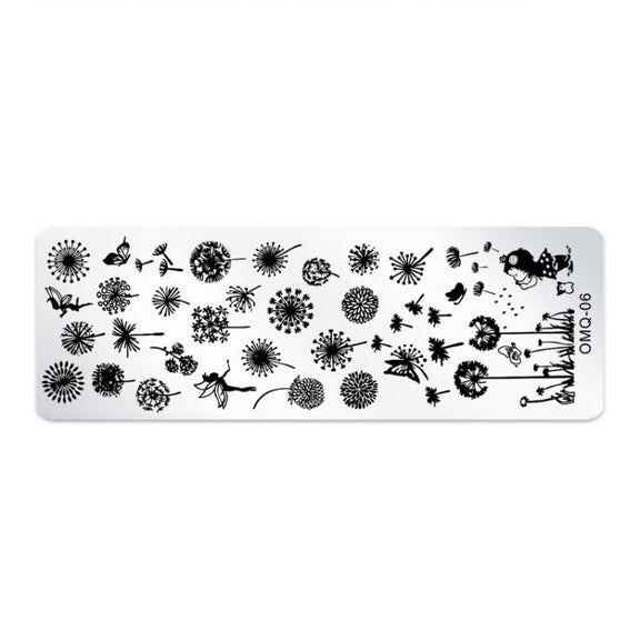 5 PCS Nail Art Print Template Nail Art Tools(OMQ-06)