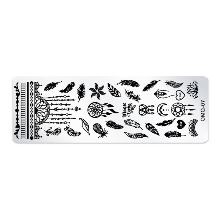 5 PCS Nail Art Print Template Nail Art Tools(OMQ-07)