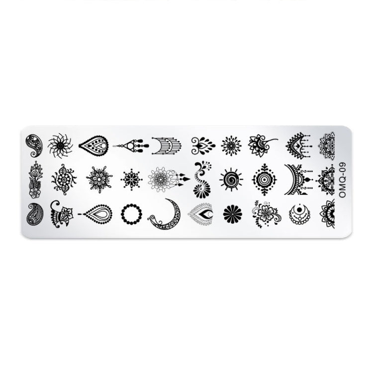 5 PCS Nail Art Print Template Nail Art Tools(OMQ-09)