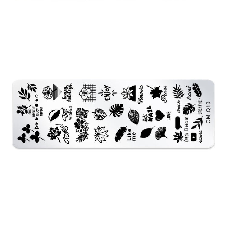 5 PCS Nail Art Print Template Nail Art Tools(OMQ-10)
