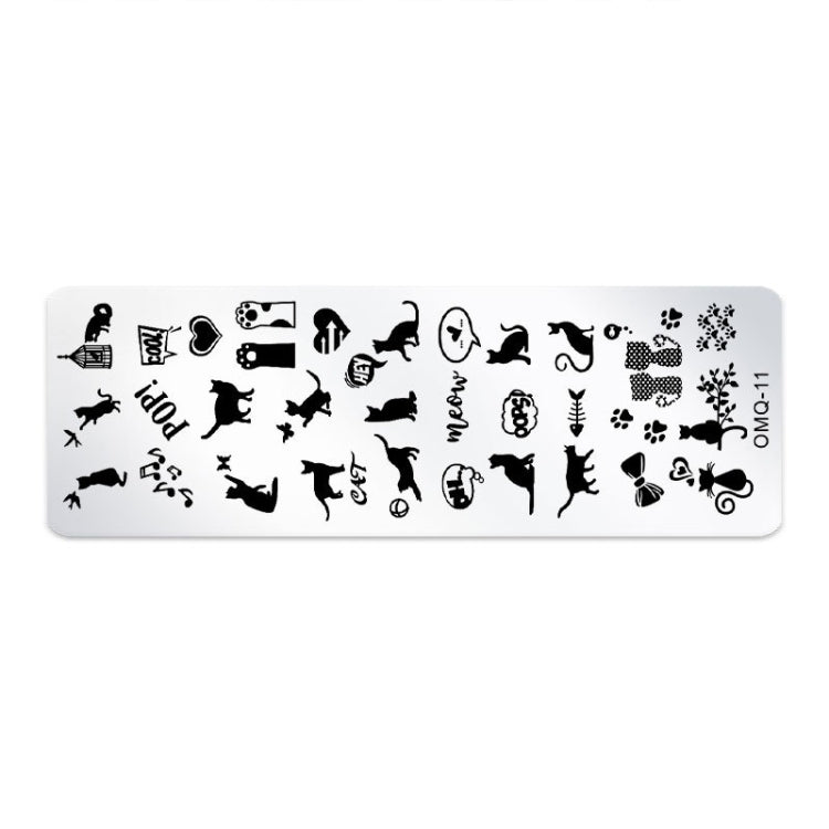 5 PCS Nail Art Print Template Nail Art Tools(OMQ-11)