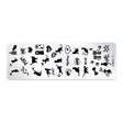 5 PCS Nail Art Print Template Nail Art Tools(OMQ-11) - Nail Art Equipment by PMC Jewellery | Online Shopping South Africa | PMC Jewellery | Buy Now Pay Later Mobicred