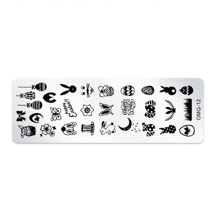 5 PCS Nail Art Print Template Nail Art Tools(OMQ-12)