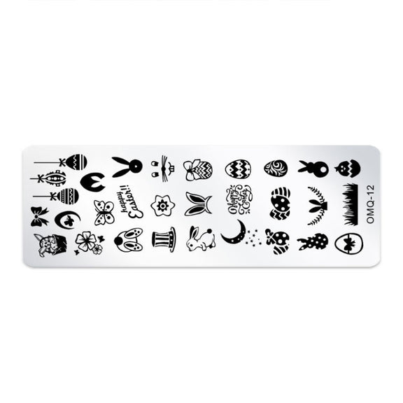 5 PCS Nail Art Print Template Nail Art Tools(OMQ-12)
