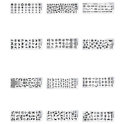 5 PCS Nail Art Print Template Nail Art Tools(OMQ-07)