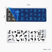 5 PCS Nail Art Print Template Nail Art Tools(OMQ-07)