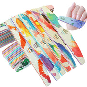 GJ0507 6 In 1 Nail Art Tools Polish Nails Scrub Strips(Flower)