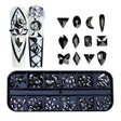 12 Grid Flat Bottom Shaped Nail Rhinestones Nail Decoration, Specification: 20 - Nail Stickers by PMC Jewellery | Online Shopping South Africa | PMC Jewellery | Buy Now Pay Later Mobicred