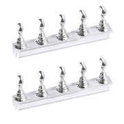 2 PCS Nail Art Chessboard Holder Nail Sheet Acrylic Base Practice Stand(Silver)