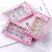 2 PCS Nail Art Chessboard Holder Nail Sheet Acrylic Base Practice Stand(Gold)