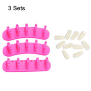 3 Sets Adhesive-Free Nail Practice Stand Nail Display Stand(03 Rose Red)