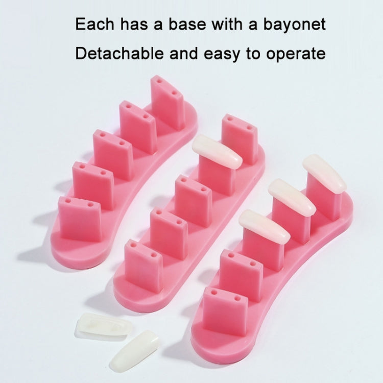 3 Sets Adhesive-Free Nail Practice Stand Nail Display Stand(02 Pink)