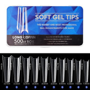 Scratch-free Ultra-thin Seamless Manicure Nail Plate, Shape: 06 Long Denim