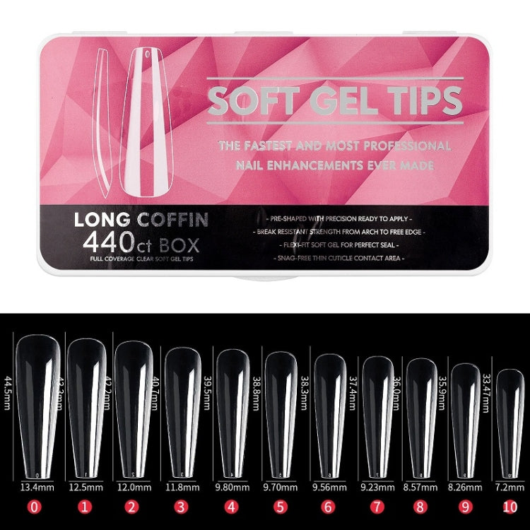 Scratch-free Ultra-thin Seamless Manicure Nail Plate, Shape: 07 Long Ballet