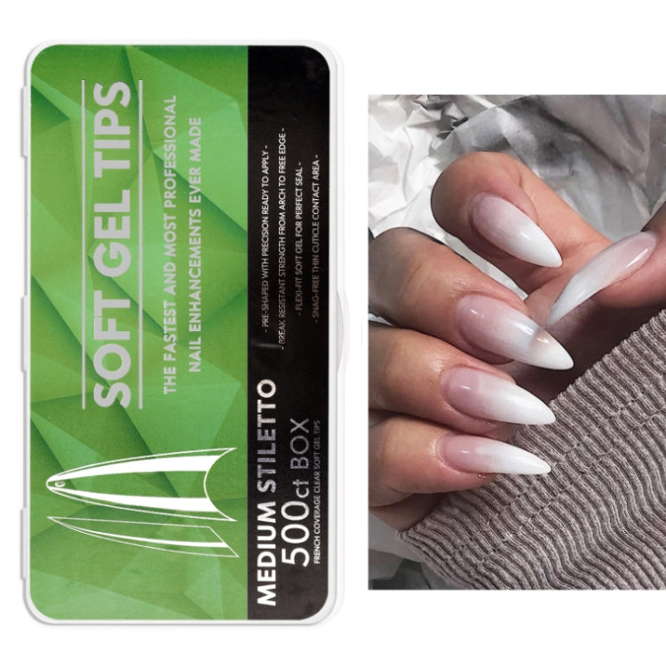 Scratch-free Ultra-thin Seamless Manicure Nail Plate, Shape: 08 Long Arc