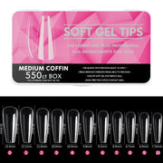 Scratch-free Ultra-thin Seamless Manicure Nail Plate, Shape: 10 Short Coffin