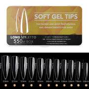 Scratch-free Ultra-thin Seamless Manicure Nail Plate, Shape: 14 Long Pointed Armor