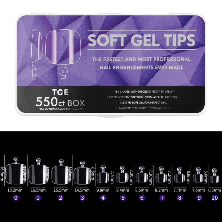 Scratch-free Ultra-thin Seamless Manicure Nail Plate, Shape: 15 Foot Nails