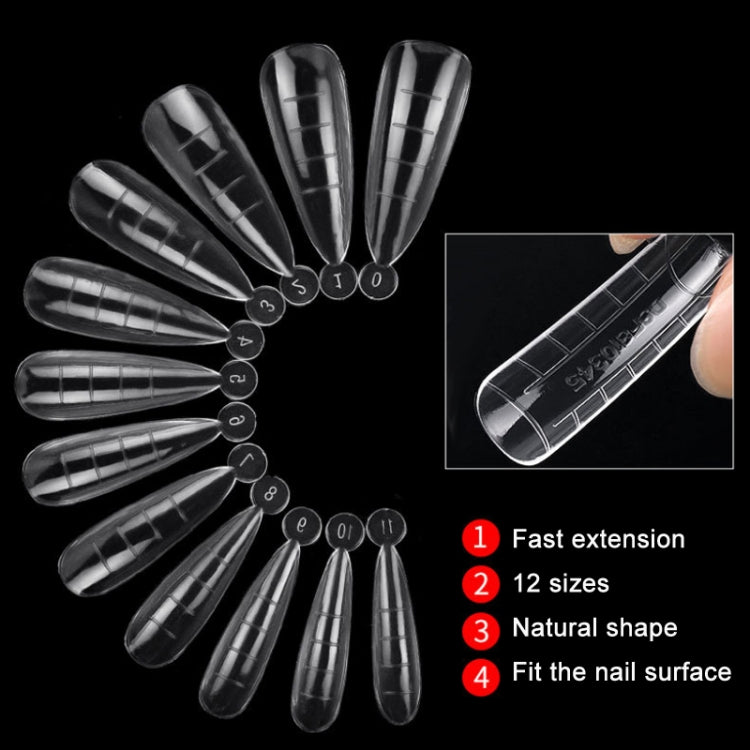 2 Boxes Nail Crystal Rapid Light Therapy Extension Nail Model, Shape: 120 PCS 04