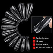 2 Boxes Nail Crystal Rapid Light Therapy Extension Nail Model, Shape: 120 PCS 04