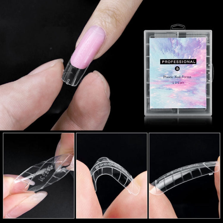 2 Boxes Nail Crystal Rapid Light Therapy Extension Nail Model, Shape: 120 PCS 04