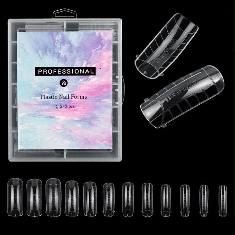 2 Boxes Nail Crystal Rapid Light Therapy Extension Nail Model, Shape: 120 PCS 05