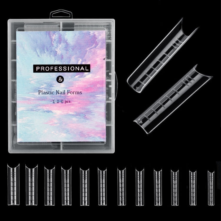2 Boxes Nail Crystal Rapid Light Therapy Extension Nail Model, Shape: 120 PCS 07