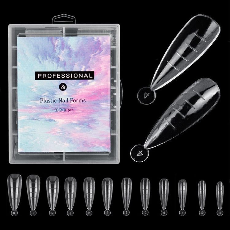 2 Boxes Nail Crystal Rapid Light Therapy Extension Nail Model, Shape: 120 PCS 08
