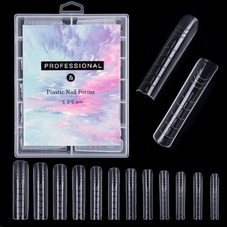 2 Boxes Nail Crystal Rapid Light Therapy Extension Nail Model, Shape: 120 PCS 13