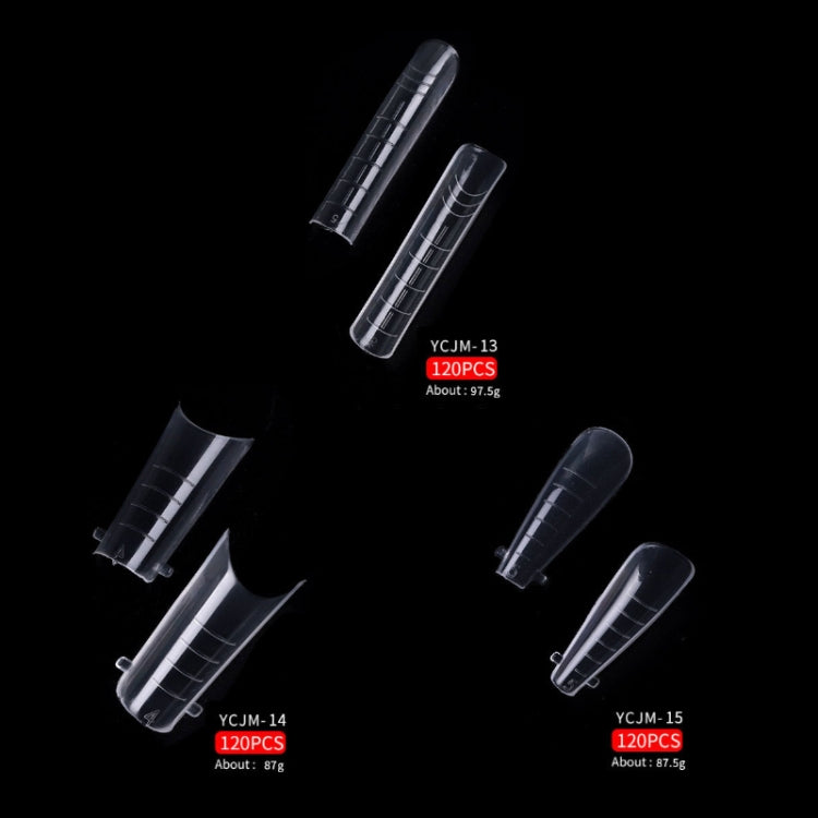 2 Boxes Nail Crystal Rapid Light Therapy Extension Nail Model, Shape: 120 PCS 13