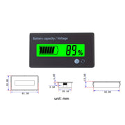 L6133 LCD Electric Motorcycle Power Display, Style: Single Button Green Backlight
