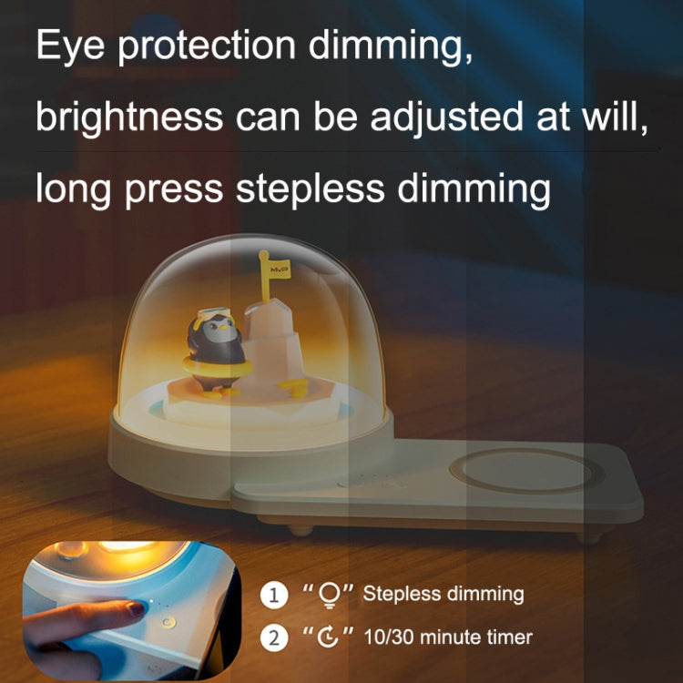 Decorative Table Lamp Wireless Fast Charging Smart Bluetooth Music Light, Style: Bluetooth Model(Astronauts)