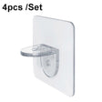 4pcs /Set Simple Firm Load Bearing Wardrobe Layered Partition Bracket, Size: Large 7cm - Furniture Accessories by PMC TechLife | Online Shopping South Africa | PMC TechLife