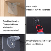 4pcs /Set Simple Firm Load Bearing Wardrobe Layered Partition Bracket, Size: Large 7cm