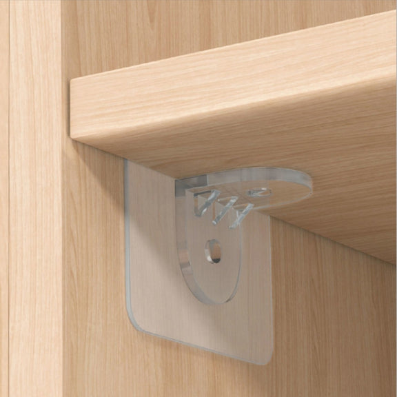 4pcs /Set Simple Firm Load Bearing Wardrobe Layered Partition Bracket, Size: Large 7cm