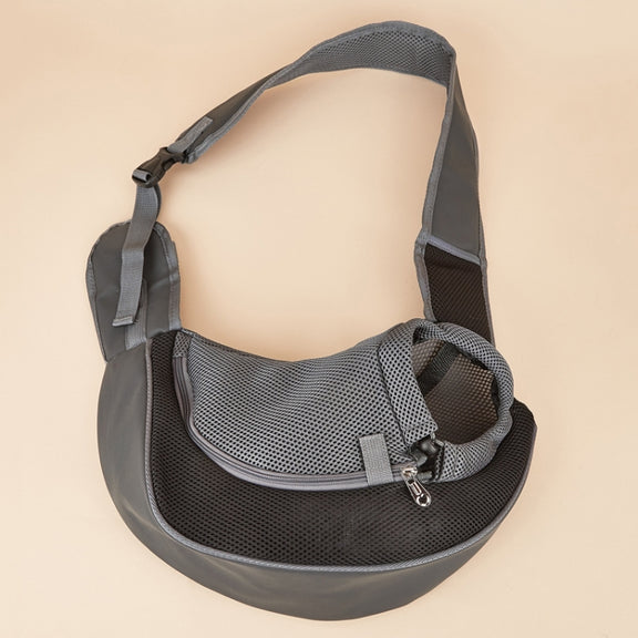 Pet Bag Widened Shoulder Strap Breathable Messenger Cat Bag,Size: Small(Black)