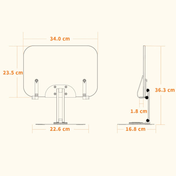 R04 Reading Bookshelf Desktop 360-degree Rotation Multi-function Liftable Tablet Bracket